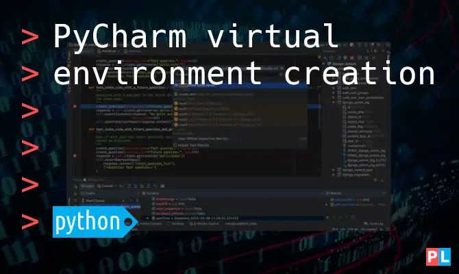 PyCharm virtual environment creation