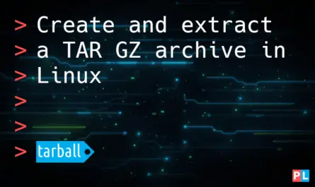 Feature image for the article about how to create and extract a TAR GZ archive in Linux