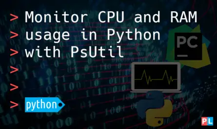 Feature image for the article about how to monitor CPU and RAM usage in Python with PsUtil