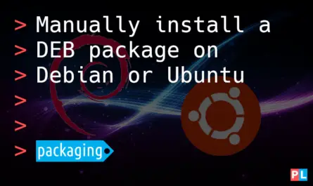 Feature image for the article about how to manually install a DEB package on Debian or Ubuntu