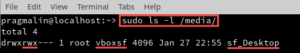 mount virtualbox shared folder