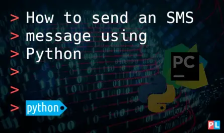 Feature image for the article about how to send an SMS message using Python