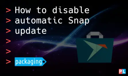 Feature image for the article about how to disable Snap update