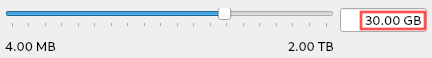 Configuration screen where you select the hard disk size for the virtual machine. For this article on how to install Ubuntu in VirtualBox, I recommend at least 20 GB.