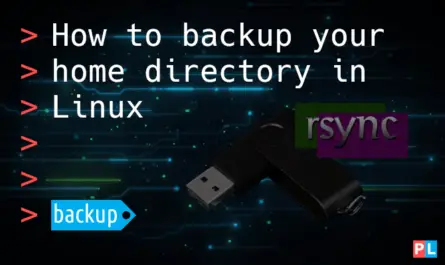 Feature image for the article about how to backup your home directory in Linux