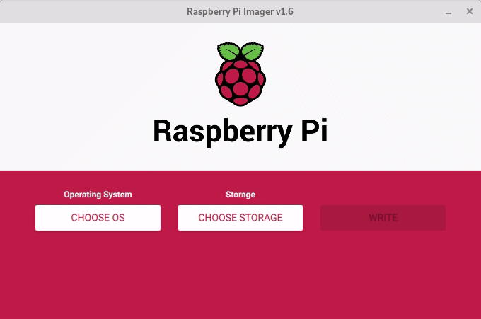Screen animation that explains how to select the Lite version of the Raspberry PI operating system, which is sufficient for a headless setup of your server system.