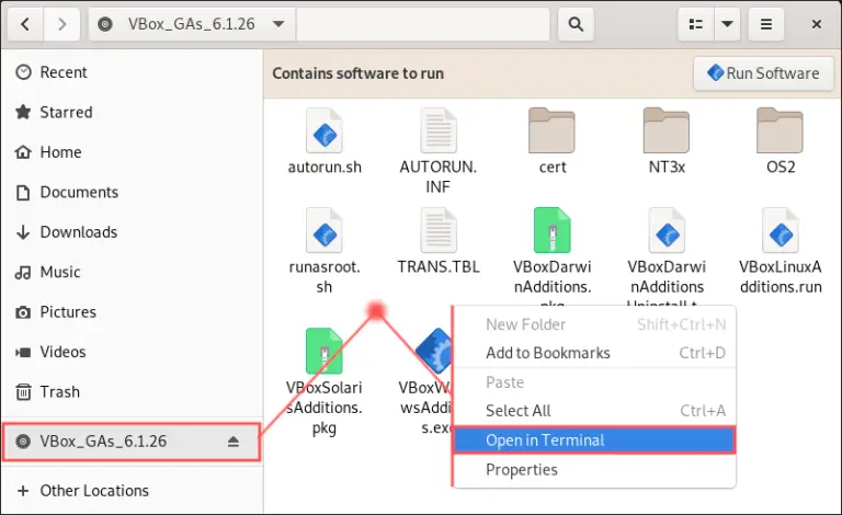 debian install virtualbox guest additions terminal
