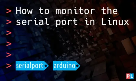 Feature image for the article about how to monitor the serial port in Linux