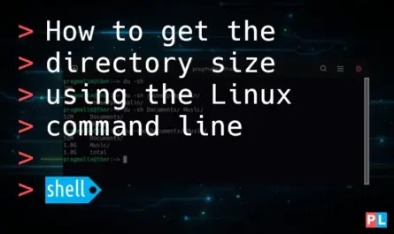 Feature image for the article about how to get the directory size using the Linux command line