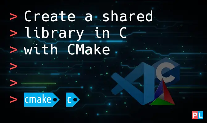 Feature image for the article about how to create a shared library in C with CMake