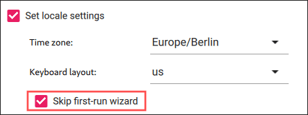 Specifying your local settings on the advanced options dialog of the Raspberry PI Imager software.