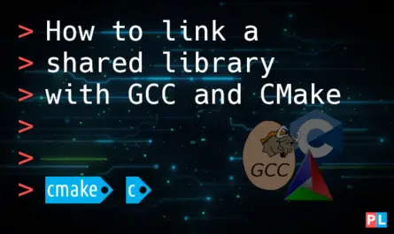 Feature image for the article about how to link a shared library with GCC and CMake