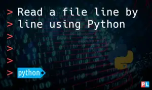 Read a file line by line using Python - PragmaticLinux