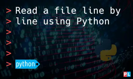 Feature image for the articlee about how to read a file line by line using Python