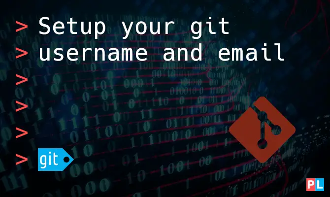 Feature image for the article about how to setup your Git username and email