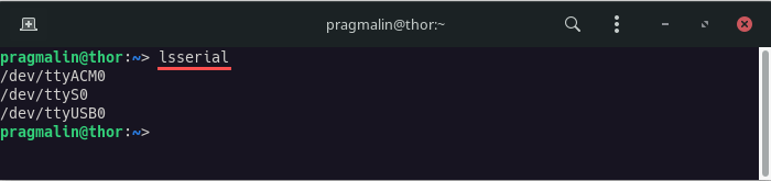 How to list all serial ports on Linux - PragmaticLinux